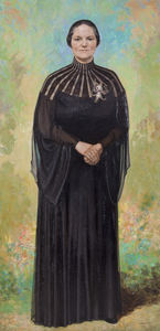 811674 Portret van Henrica Cornelia Jongerius - van Kraay, geboren Utrecht 25 november 1888, echtgenote van Jan ...